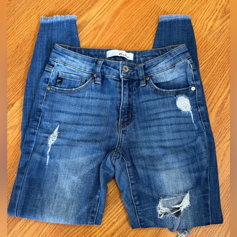 KanCan Blue Distressed Women Skinny Jeans SZ 3/25